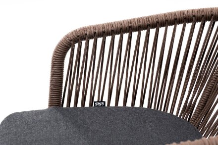 Плетеный стул Марсель серо-коричневый из дуба в Москве 