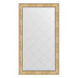 Зеркало напольное с гравировкой в багетной раме Evoform состаренное серебро с орнаментом 120 мм 117x207 см