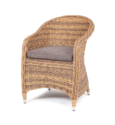 Плетеное кресло Равенна гиацинт соломенный