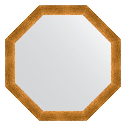 Зеркало в багетной раме Evoform травленое золото 59 мм 70,4х70,4 см в Москве 