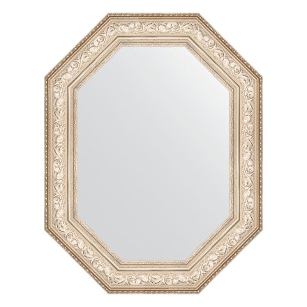Зеркало в багетной раме Evoform виньетка серебро 109 мм 80x100 см в Москве 