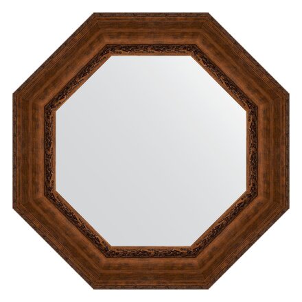 Зеркало в багетной раме Evoform состаренная бронза с орнаментом 120 мм 77x77 см в Москве 