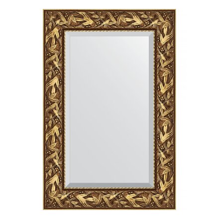 Зеркало с фацетом в багетной раме Evoform византия золото 99 мм 59х89 см в Москве 