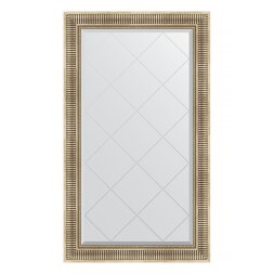 Зеркало с гравировкой в багетной раме Evoform серебряный акведук 93 мм 77x132 см