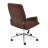Кресло ТС 64х45х128 см флок коричневый в Москве 