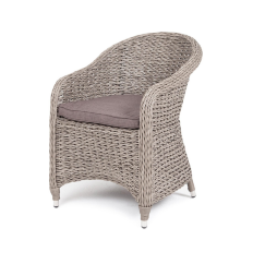 Плетеное кресло Равенна гиацинт серый