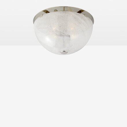 Serein Polished Nickel / White Glass Потолочный накладной светильник M в Москве 