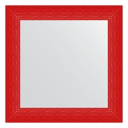 Зеркало в багетной раме Evoform красная волна 89 мм 70x70 см