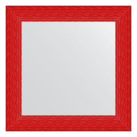 Зеркало в багетной раме Evoform красная волна 89 мм 70x70 см в Москве 
