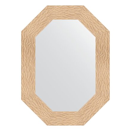 Зеркало в багетной раме Evoform золотые дюны 90 мм 56x76 см в Москве 
