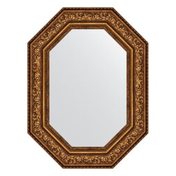 Зеркало в багетной раме Evoform виньетка состаренная бронза 109 мм 60x80 см