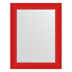Зеркало в багетной раме Evoform красная волна 89 мм 70x90 см