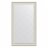 Зеркало с гравировкой в багетной раме Evoform белая кожа с хромом 78 мм 94х169 см в Москве 
