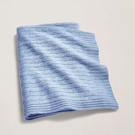 Cable Cashmere Heathered Blue Плед в Москве 