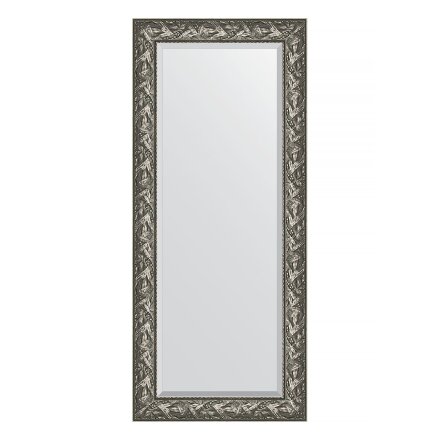 Зеркало с фацетом в багетной раме Evoform византия серебро 99 мм 69х159 см в Москве 