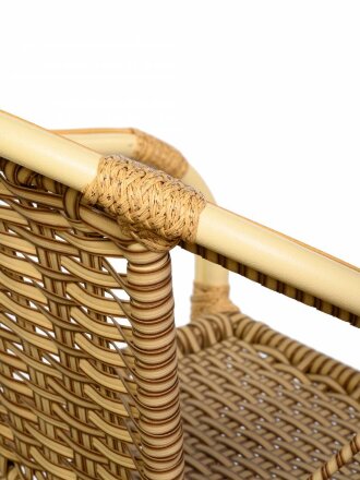 Кресло Bali (Бали) из искусственного ротанга, слоновая кость в Москве 