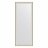 Зеркало напольное в багетной раме Evoform белая кожа с хромом 78 мм 79х200 см в Москве 
