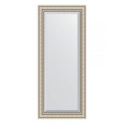 Зеркало с фацетом в багетной раме Evoform серебряный акведук 93 мм 67х157 см