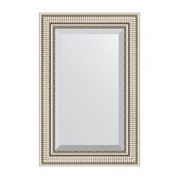 Зеркало с фацетом в багетной раме Evoform серебряный акведук 93 мм 57х87 см