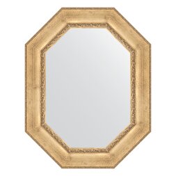 Зеркало в багетной раме Evoform состаренное серебро с орнаментом 120 мм 72x92 см