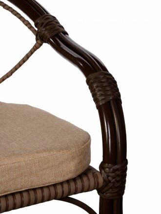 Кресло Bali (Бали) из искусственного ротанга, орех в Москве 