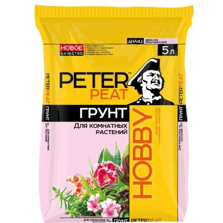 Грунт Peter Peat Для комнатных растений Хобби 10л в Москве 