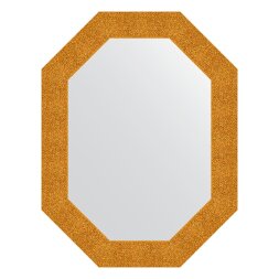 Зеркало в багетной раме Evoform чеканка золотая 90 мм 66x86 см