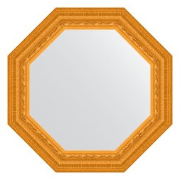 Зеркало в багетной раме Evoform сусальное золото 80 мм 59x59 см