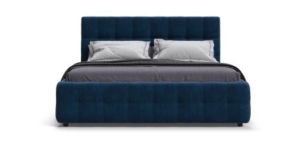 Кровать BOSS 180 велюр Monolit синяя в Москве 