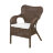 Кресло Rattan grand dubai с подушкой medium brown в Москве 