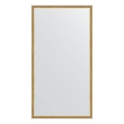 Зеркало в багетной раме Evoform витое золото 28 мм 58х108 см