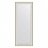 Зеркало напольное с гравировкой в багетной раме Evoform белая кожа с хромом 78 мм 79х200 см в Москве 
