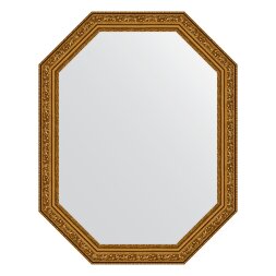 Зеркало в багетной раме Evoform виньетка состаренное золото 56 мм 55x70 см