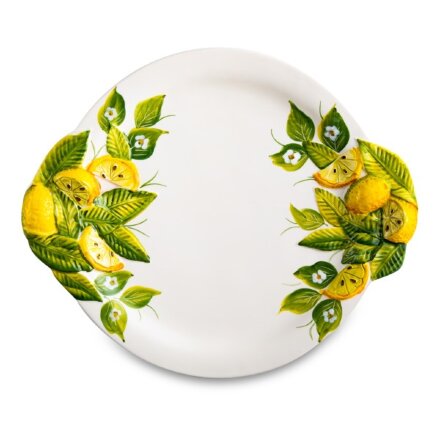 Тарелка обеденная Edelweiss Лимоны и цветы, 30 см в Москве 