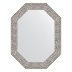 Зеркало в багетной раме Evoform чеканка серебряная 90 мм 66x86 см