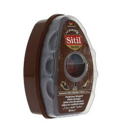 Губка Sitil Self Shining для полировки обуви из гладкой кожи темно-коричневый
