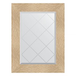 Зеркало с гравировкой в багетной раме Evoform золотые дюны 90 мм 56x74 см