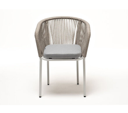 Плетеный стул из роупа Марсель бежево-серый в Москве 