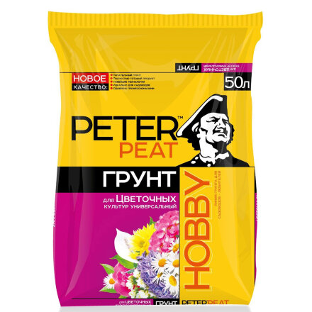 Грунт Peter Peat Цветочный универсальный PRO 50 л в Москве 