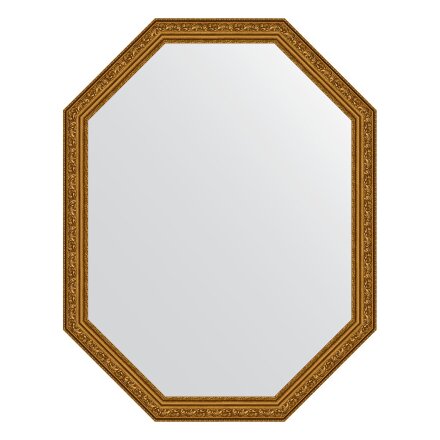 Зеркало в багетной раме Evoform виньетка состаренное золото 56 мм 70x90 см в Москве 