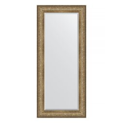 Зеркало с фацетом в багетной раме Evoform виньетка античная бронза 109 мм 70х160 см