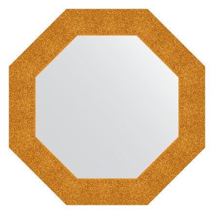 Зеркало в багетной раме Evoform чеканка золотая 90 мм 66,6х66,6 см в Москве 