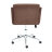 Кресло ТС 61х39х98 см флок хром коричневый в Москве 