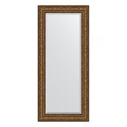 Зеркало с фацетом в багетной раме Evoform виньетка состаренная бронза 109 мм 70х160 см