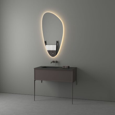 Зеркало Evoform с LED-подсветкой 26 W 60х120 см Сенсорный выключатель Теплый белый свет в Москве 