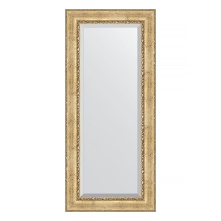 Зеркало с фацетом в багетной раме Evoform состаренное серебро с орнаментом 120 мм 72х162 см в Москве 