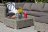 Столик из искусственного ротанга гиацинт Лунго серый в Москве 