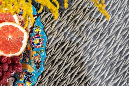 Столик из искусственного ротанга гиацинт Лунго серый в Москве 