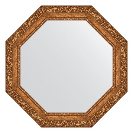 Зеркало в багетной раме Evoform виньетка бронзовая 85 мм 70x70 см в Москве 
