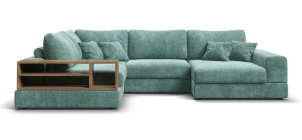 П-образный диван-кровать BOSS MODOOL шенилл Gloss минт в Москве 